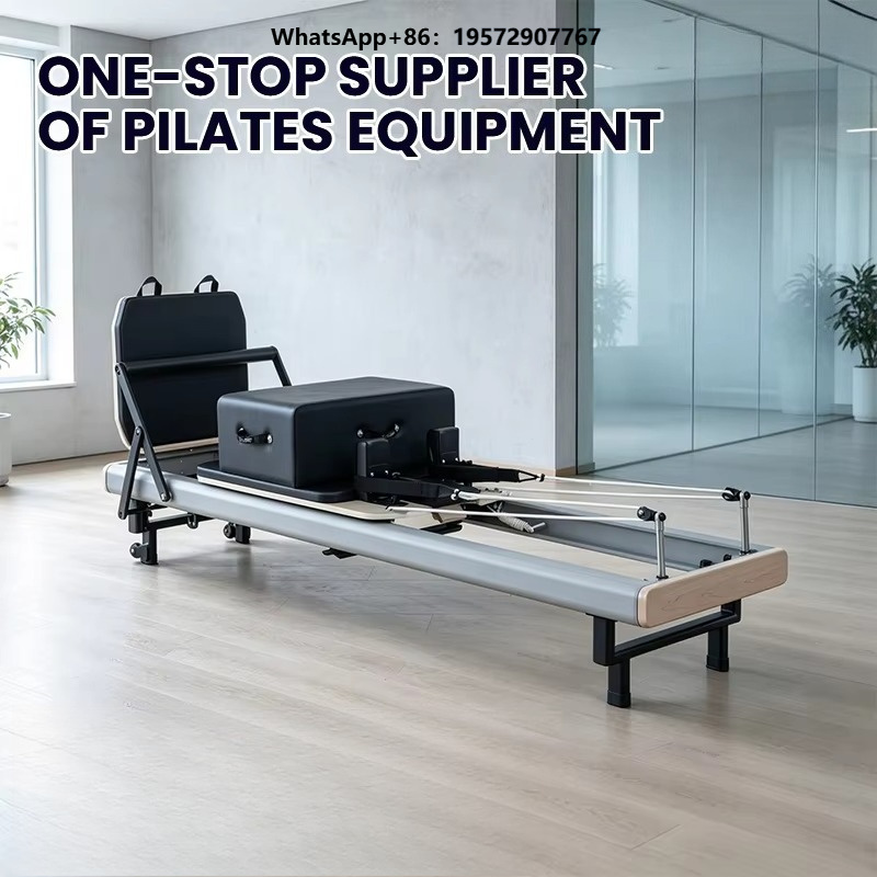 Yoga Fitness Logo - Commercial Grade Aluminum Pilates Reformer Bed