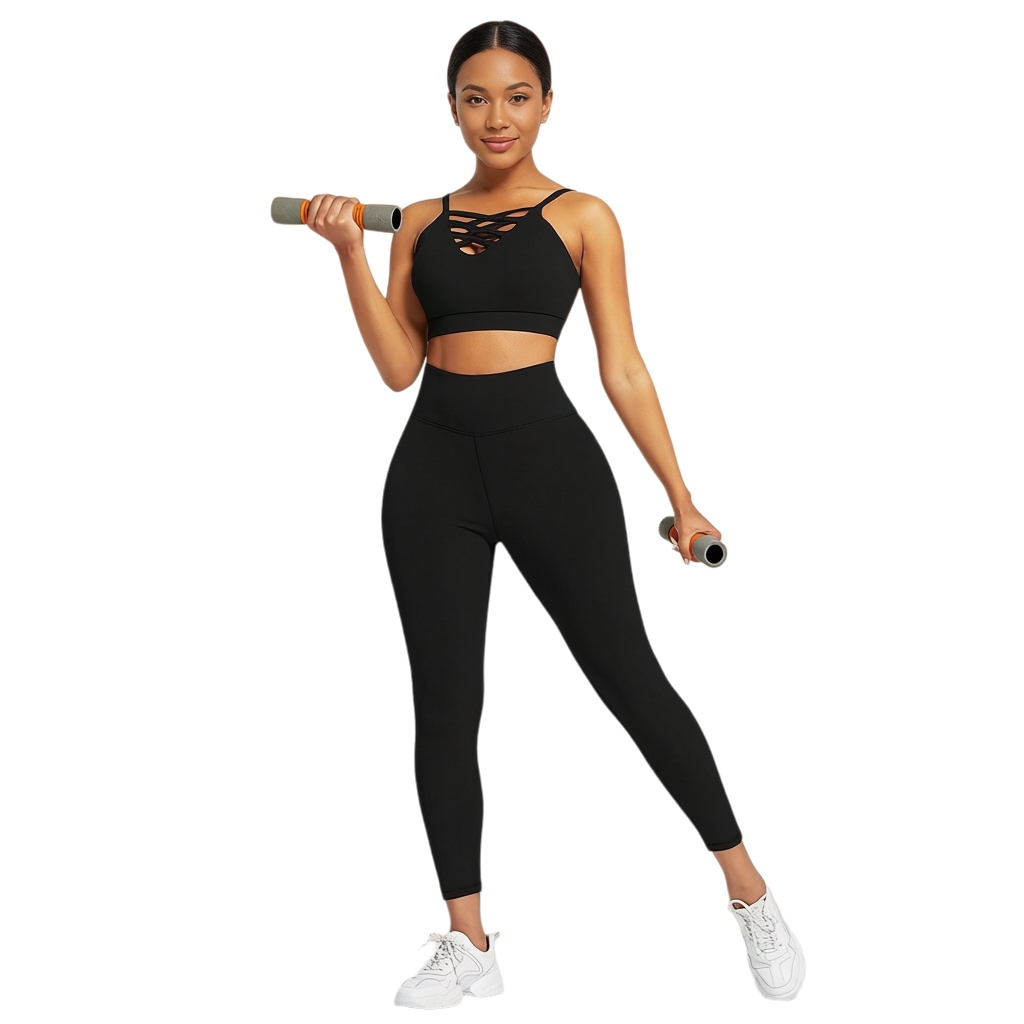 Yoga & Fitness Classes By Niharika Zirakpur Reviews - 3 Pieces Women's Yoga Fitness Set