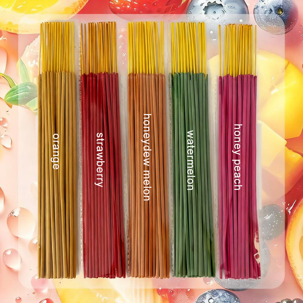 Yoga Fitness Hotel - 150 High-Quality Handmade Fruit-Flavored Incense Sticks,