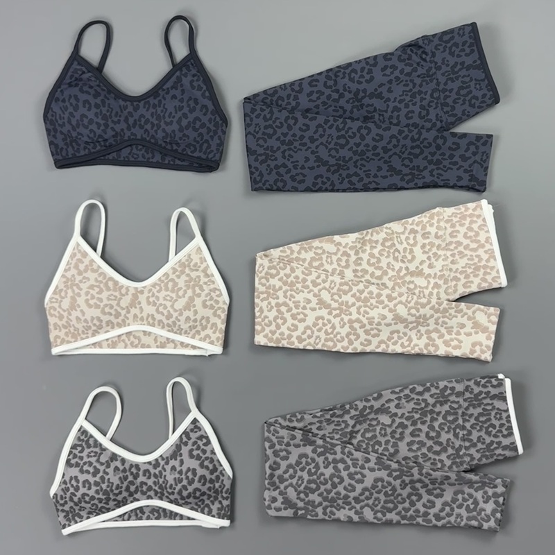 Yoga Fitness Zumba - 2 Pieces Yoga Set Women Leopard