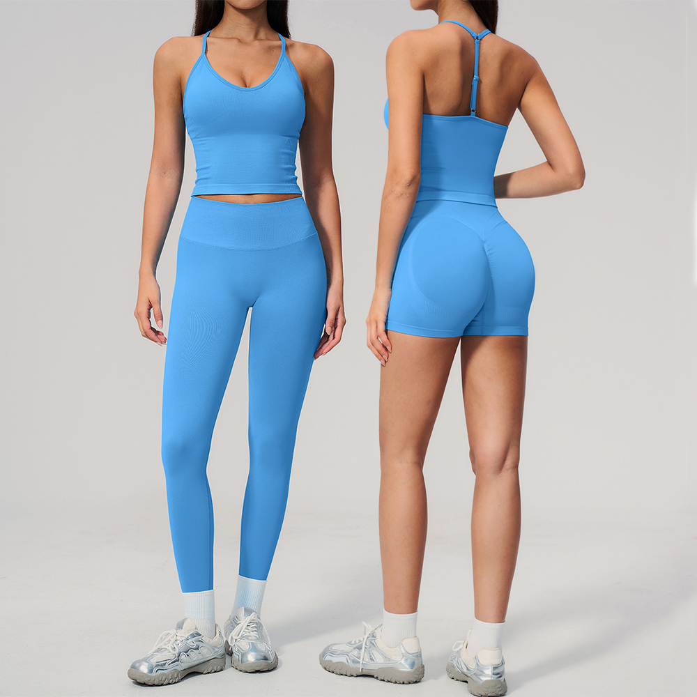 Yoga Fitness Zumba - Seamless 2 Pieces Yoga Set Women