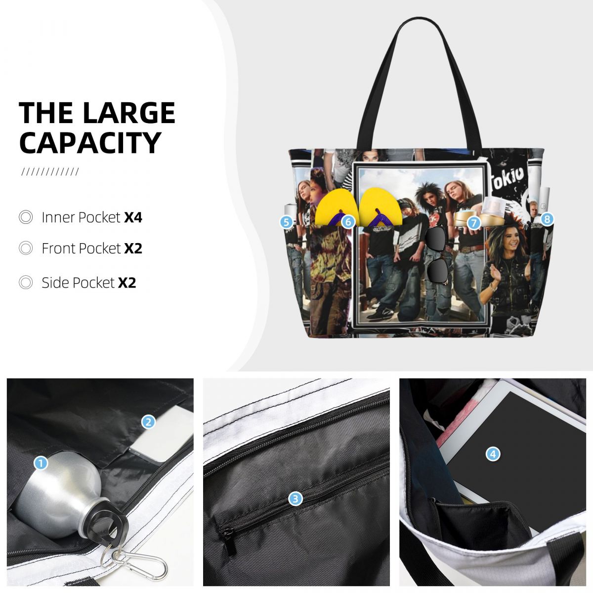 Tokio Hotel Emblem Beach Tote  - огляд і ціна Yoga Fitness Hotel