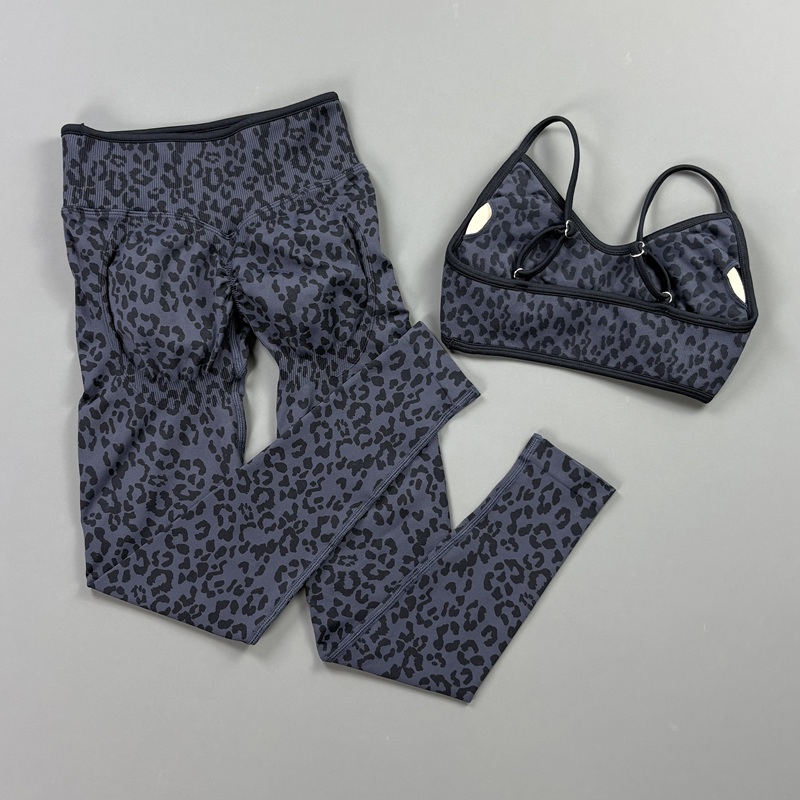 HISTELLO 2Pcs Leopard Yoga Bra - огляд і ціна Yoga Fitness Zumba
