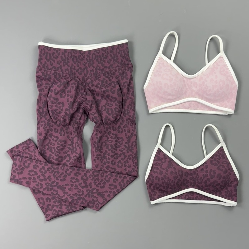 2 Pieces Yoga Set Women Leopar - огляд і ціна Yoga Fitness Zumba