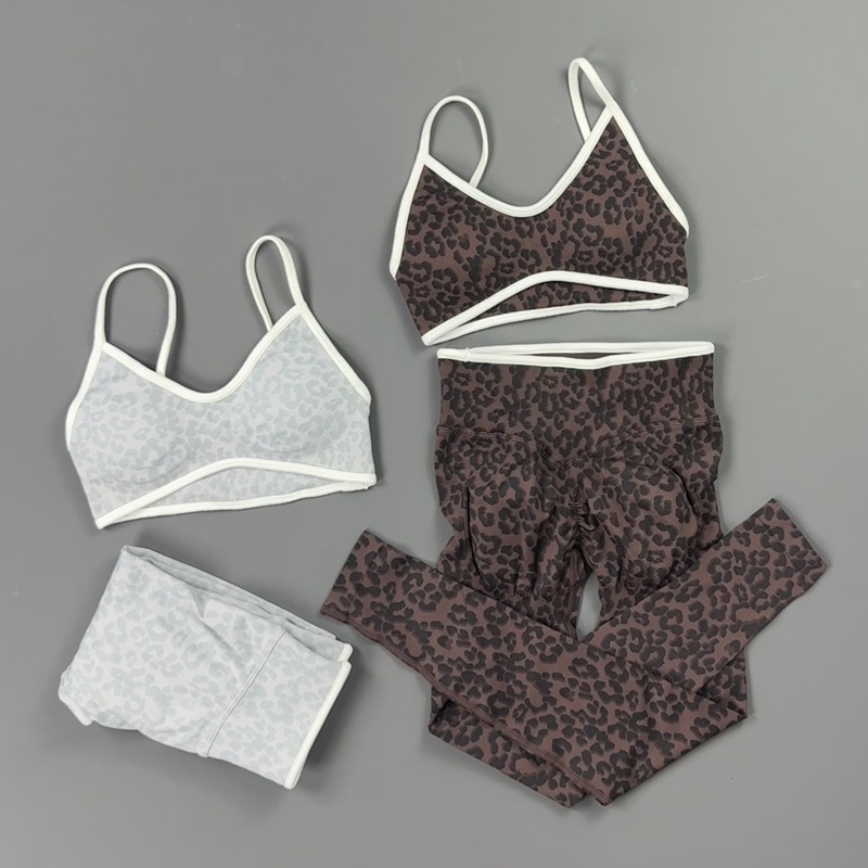 2 Pieces Yoga Set Women Leopar - огляд і ціна Yoga Fitness Zumba