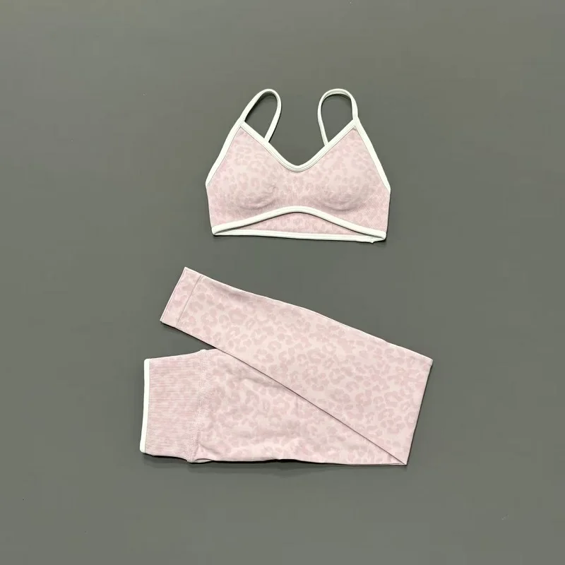 2 Pieces Yoga Set Women Leopar - огляд і ціна Yoga Fitness Zumba