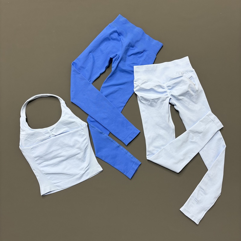 2PCS Halter Neck Sportswear Se - огляд і ціна Yoga Fitness Zumba